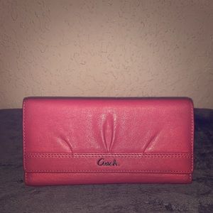 Coach pink wallet